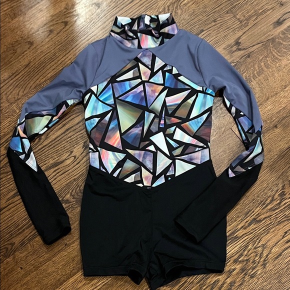 Weissman Other - Weissman Multicolor Geometric Kids Leotard
